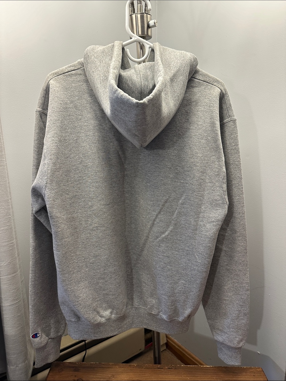 Gray Hooded Sweatshirt - Yale Pullover - Picture 2 of 3